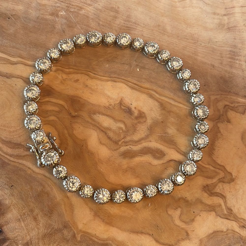 Beautiful Gold Vermeil Tennis Bracelet